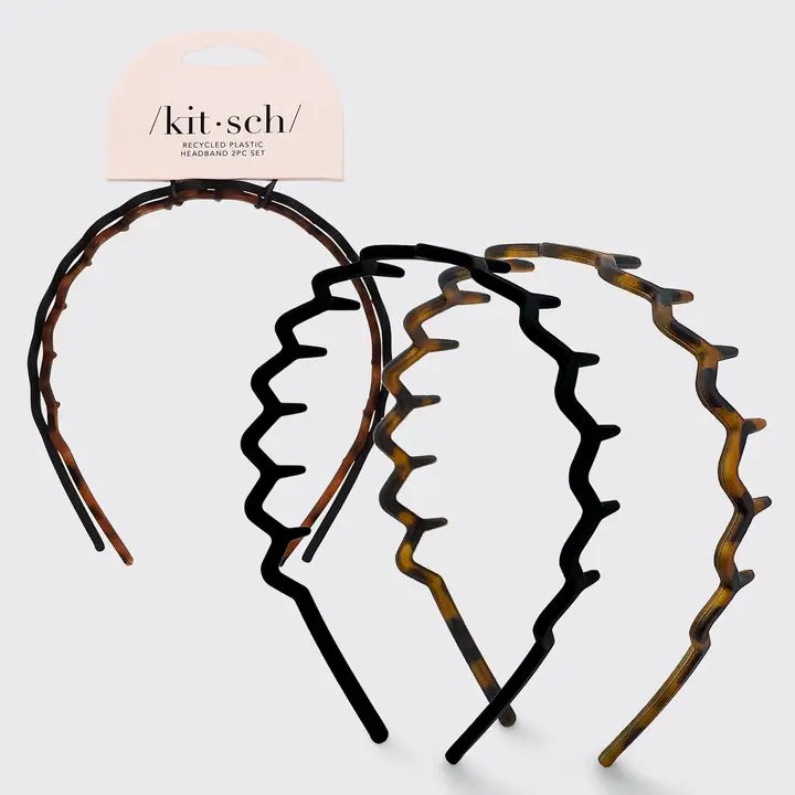 Zig Zag Headband (Black/Tort)