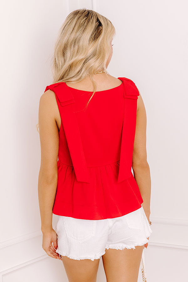 Flirty Moment Peplum Top