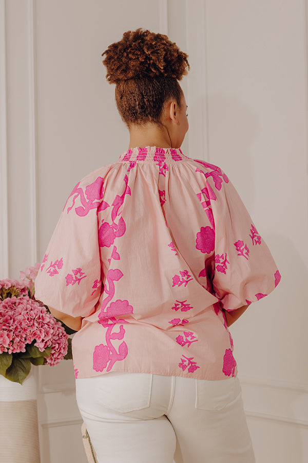 Happy in Blooms Shift Top Curves
