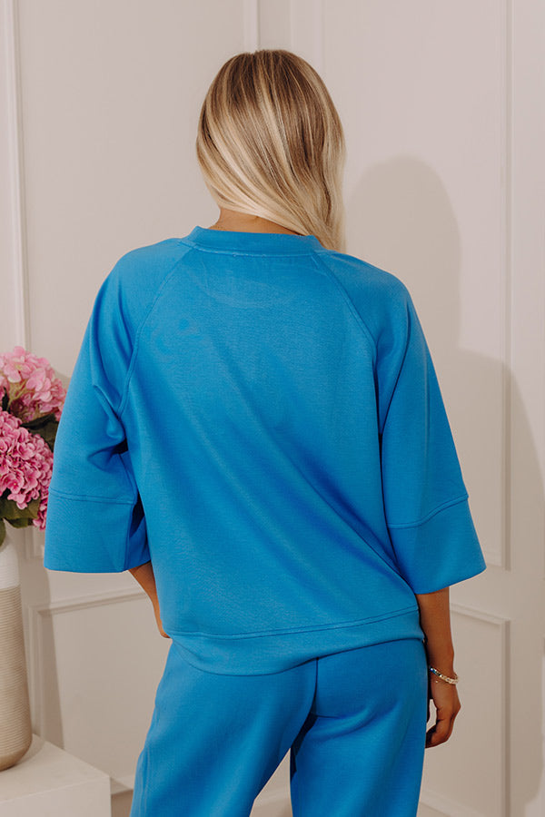 Instant Favorite Scuba Tee in Ocean Blue