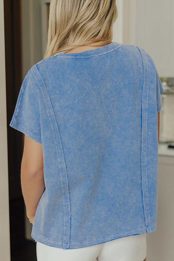 Star Spangled Perfection Vintage Wash Patchwork Top