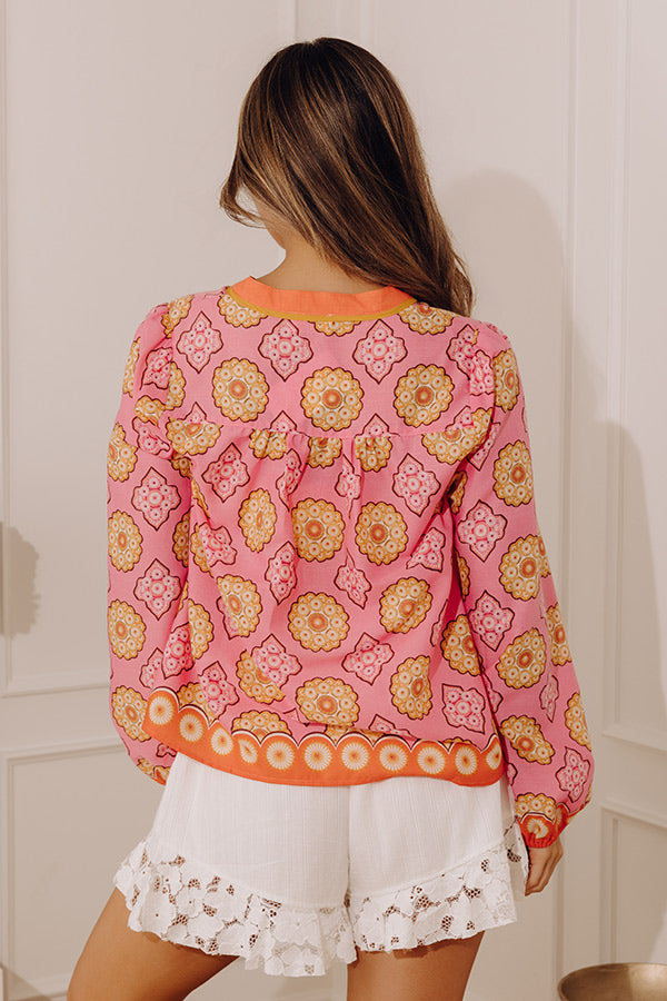 Mosaic Muse Shift Top