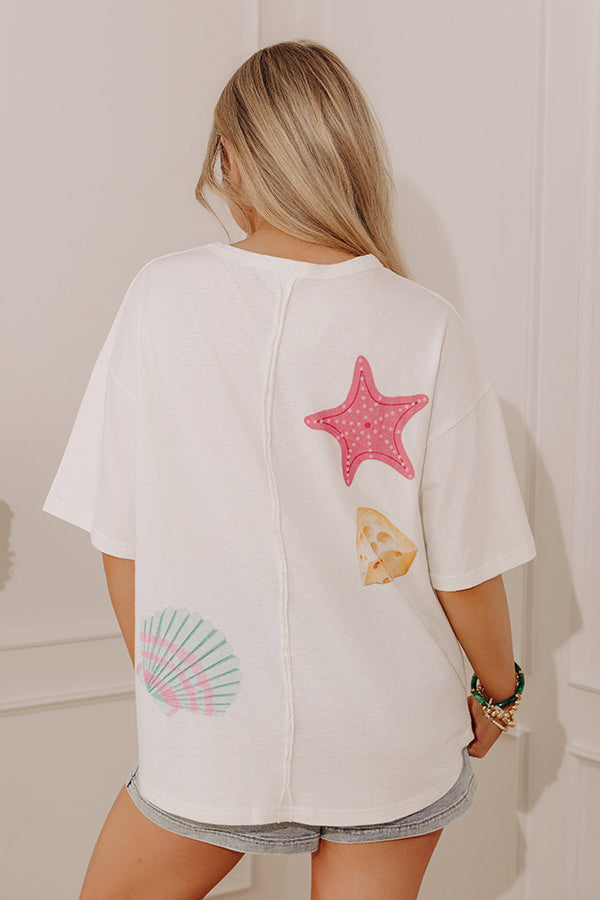 Seaside Social Oversized Graphic Tee