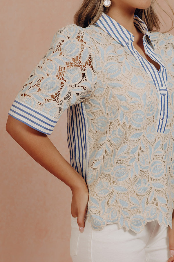 Amalfi Chic Lace Top
