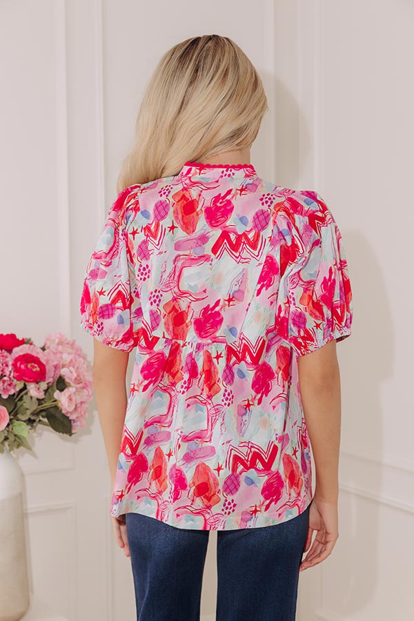 Bold Statement Watercolor Top