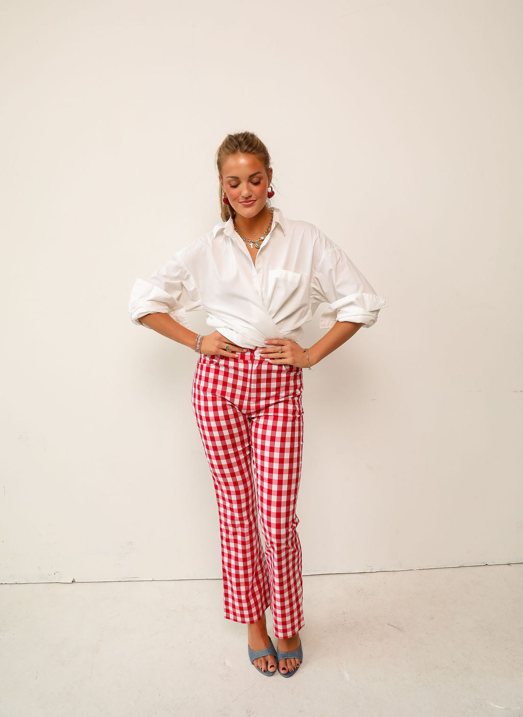 Coco Park Pants - Red Check