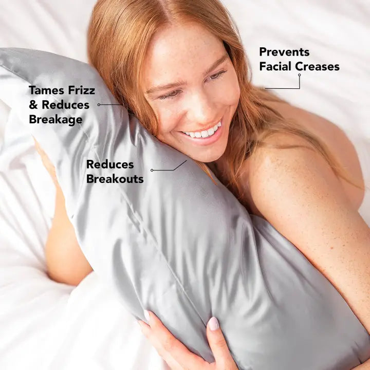 Satin Pillowcase (Silver)
