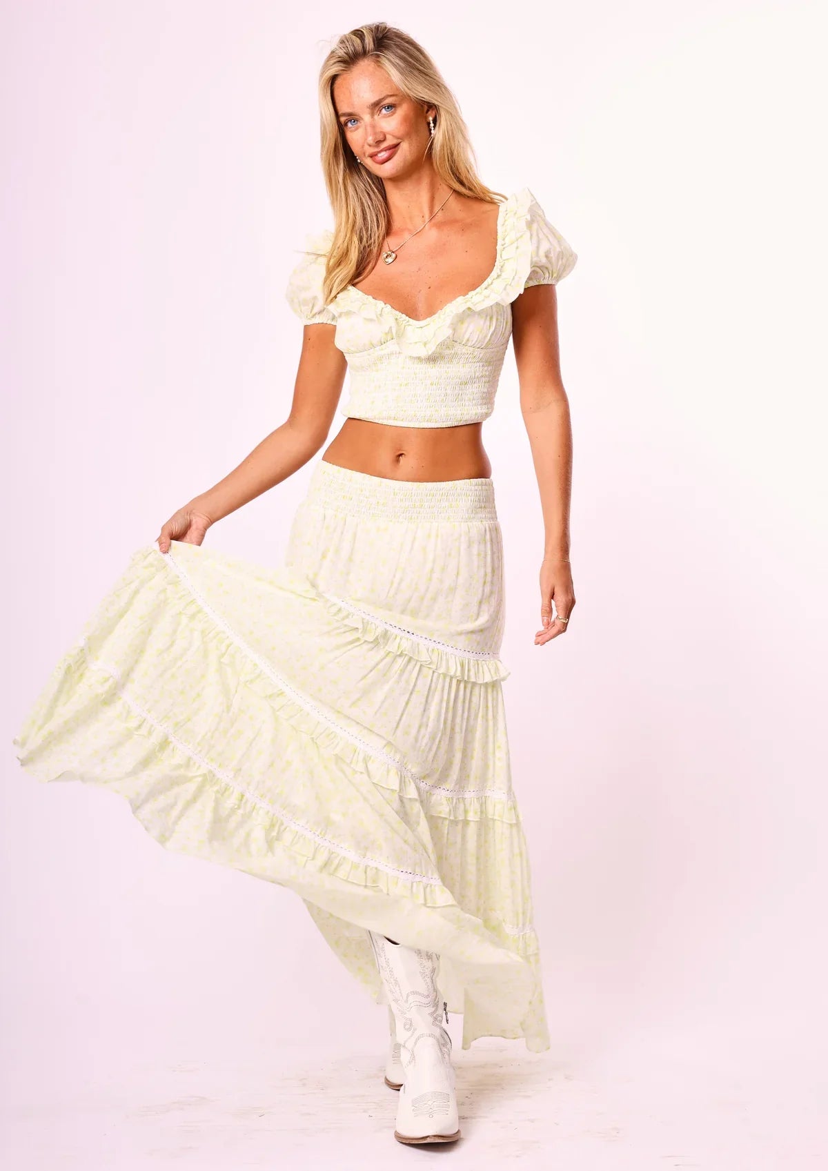 Adeline Set - Lemon Ditsy