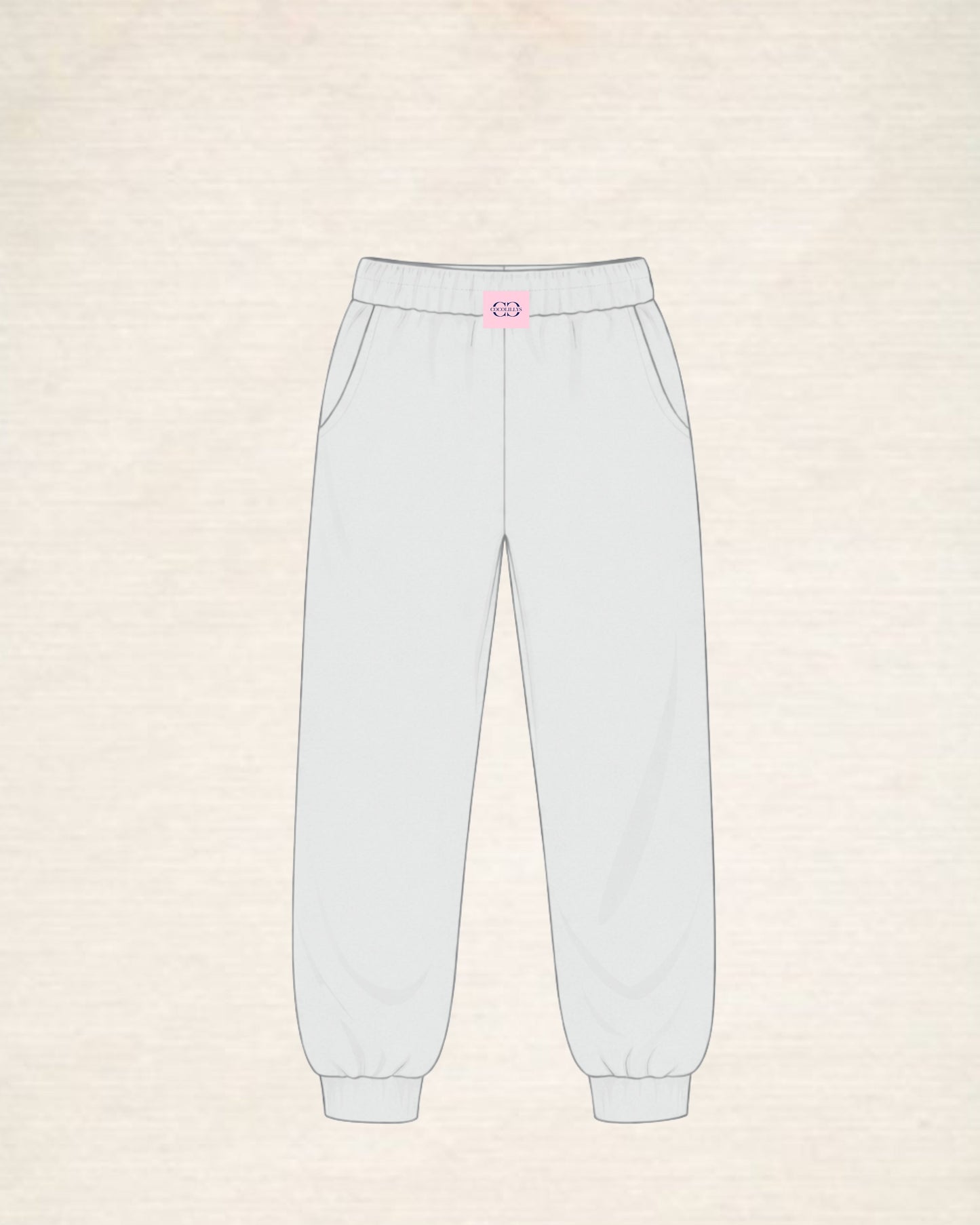 Cuffed Leg Sweatpants - Auburn Grey