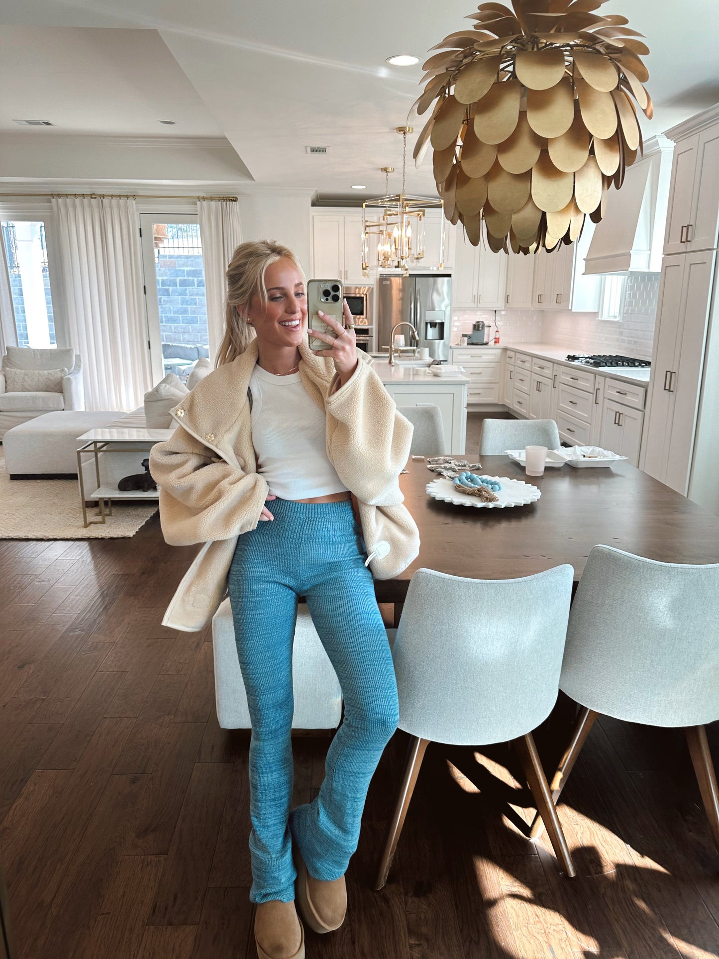 Golden Hour Pant - Wet Slate Combo FREE PEOPLE