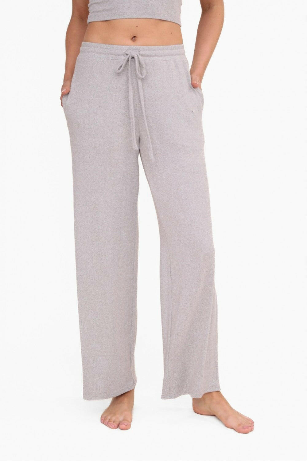 Brushed Wide Leg Lounge Pants