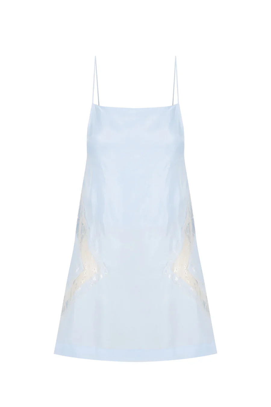 Lace Panel Slip Top - Sky Blue SWF