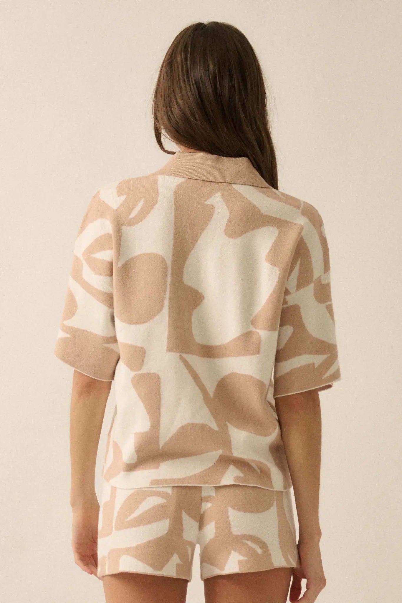 Graphic Garden Floral Jacquard Knit Shirt