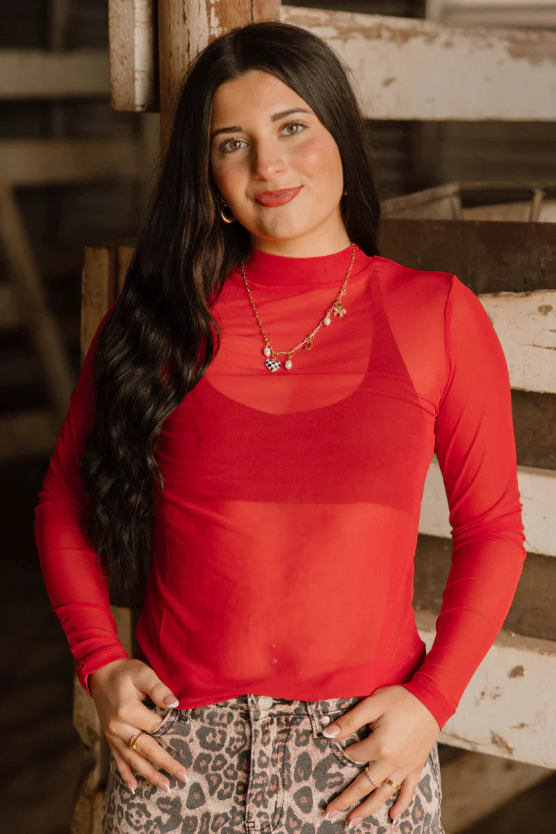 Meshed Out Red