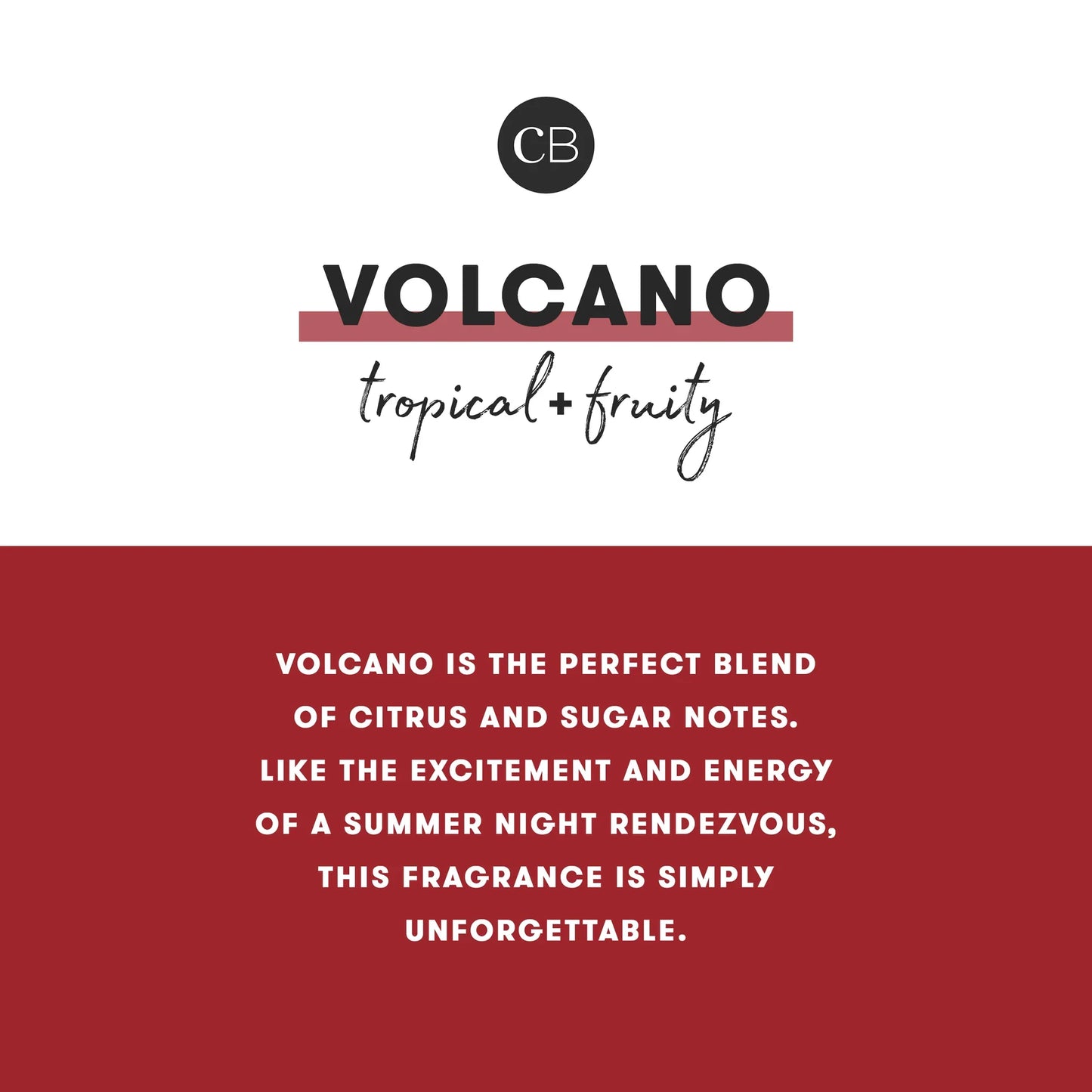 Volcano Holiday Pattern Jar Candle