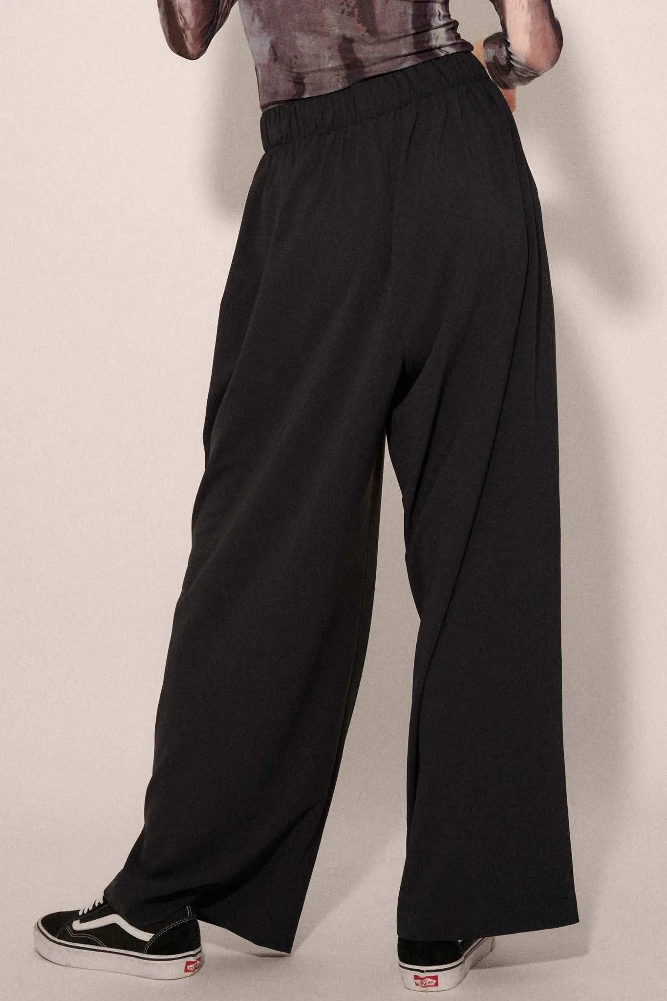 Walk this Way Wide-Leg Elastic-Waist Pants