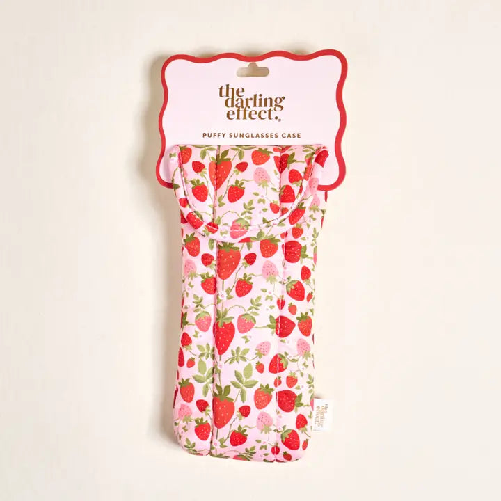 Strawberry Fields Puffy Sunglasses Case