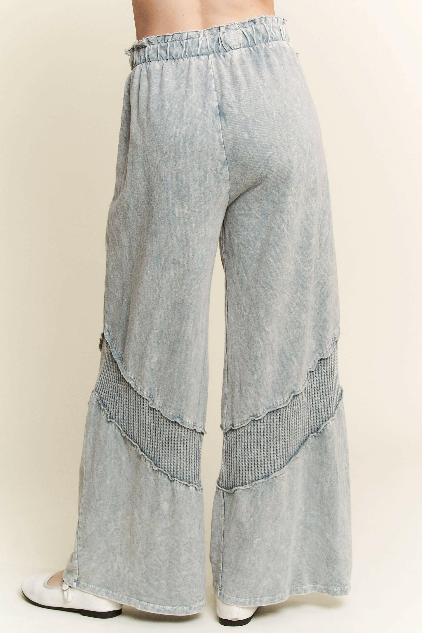 Mineral Wash Waffle pocket Wide Leg Pants