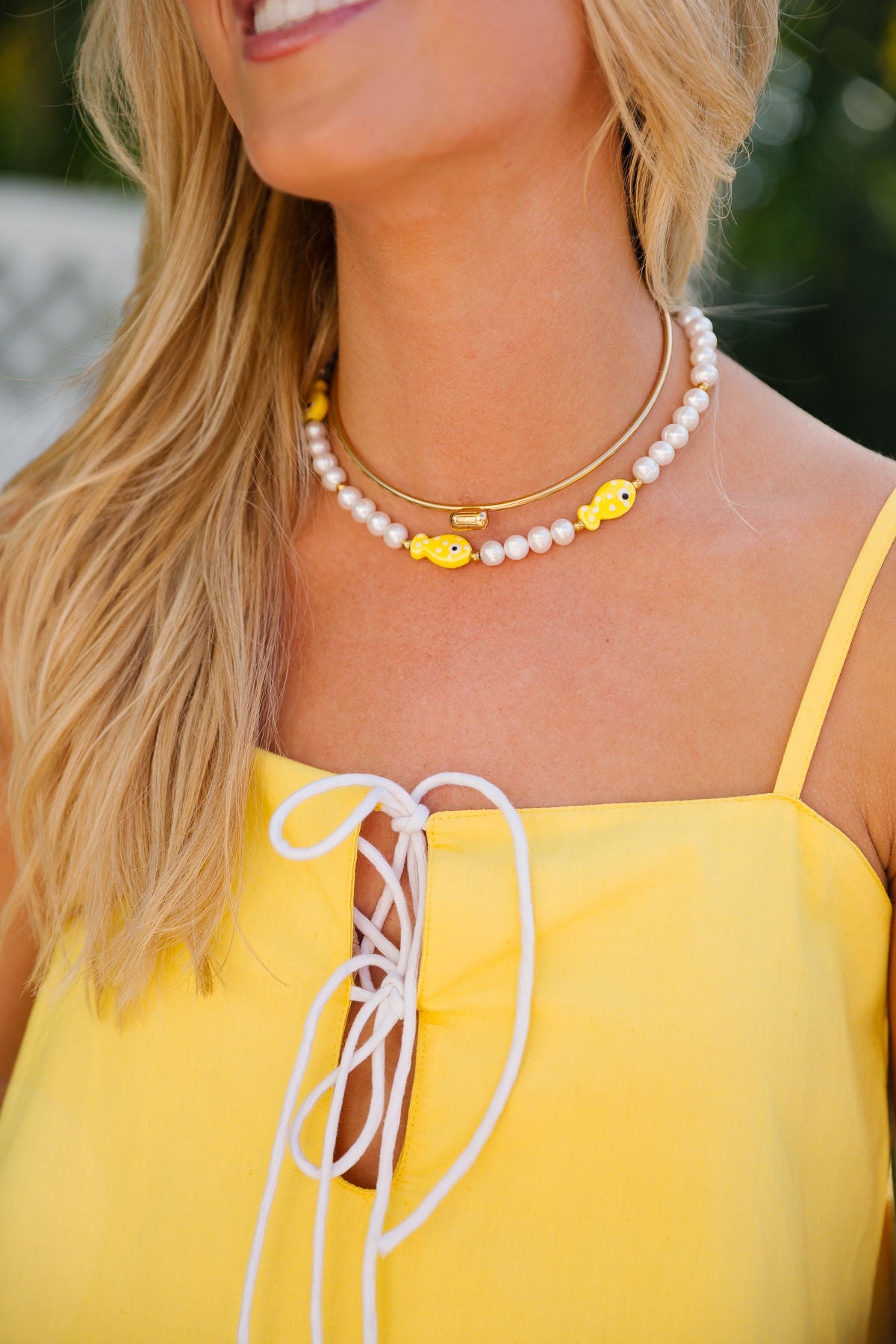 Fish Necklace - Lemon