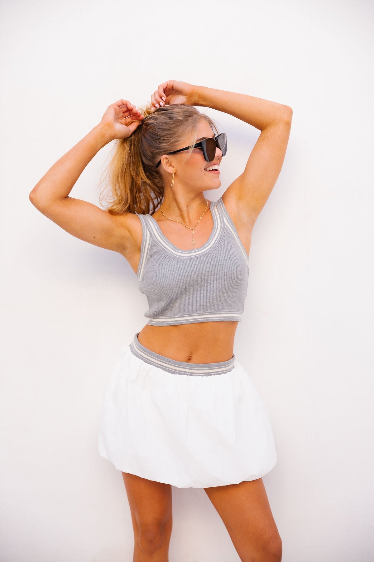 Callie Mini Skirt - White