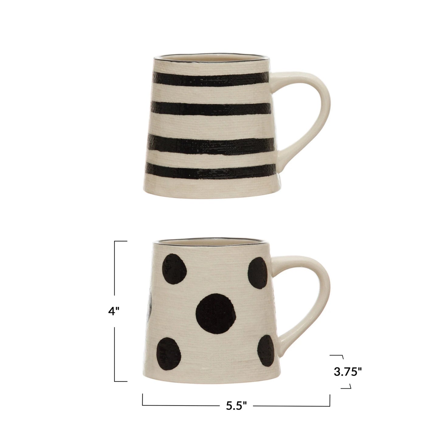 Striped Stoneware Mug