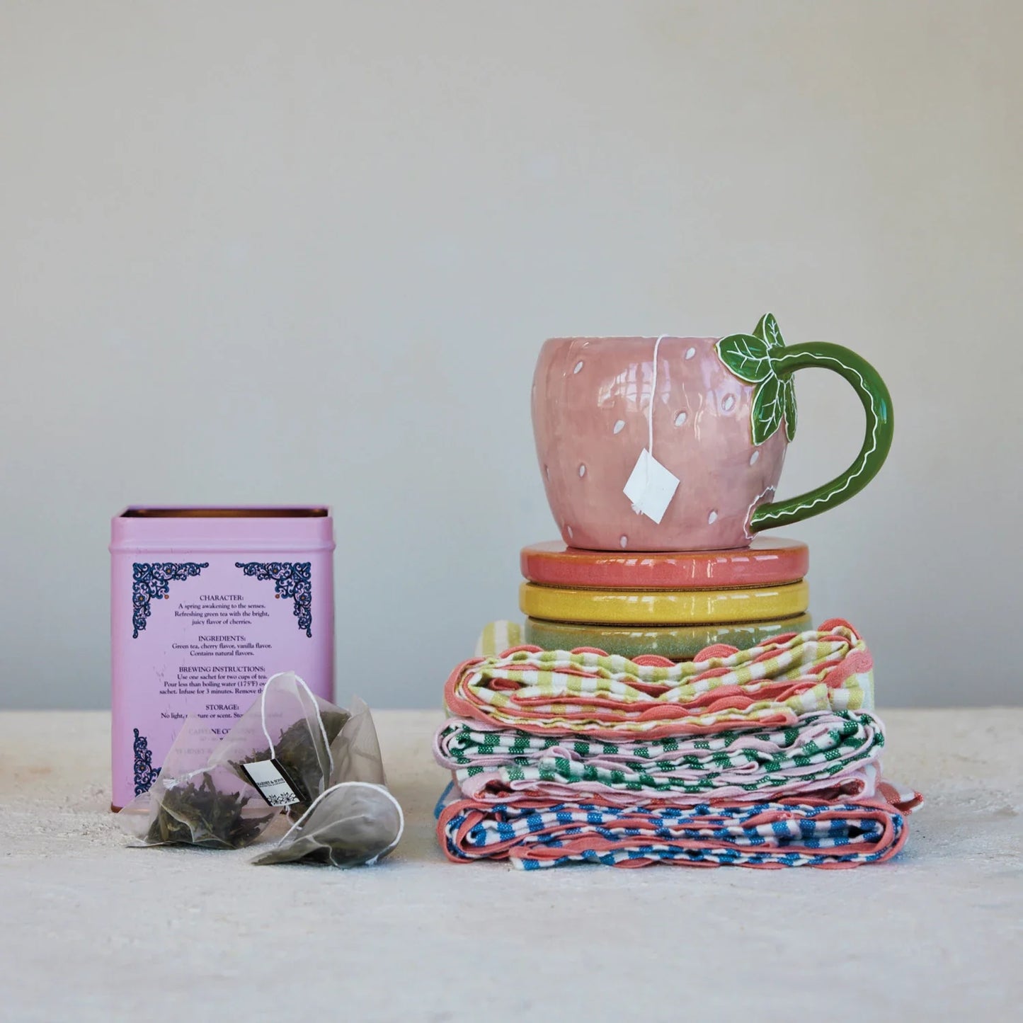 Strawberry Stoneware Mug