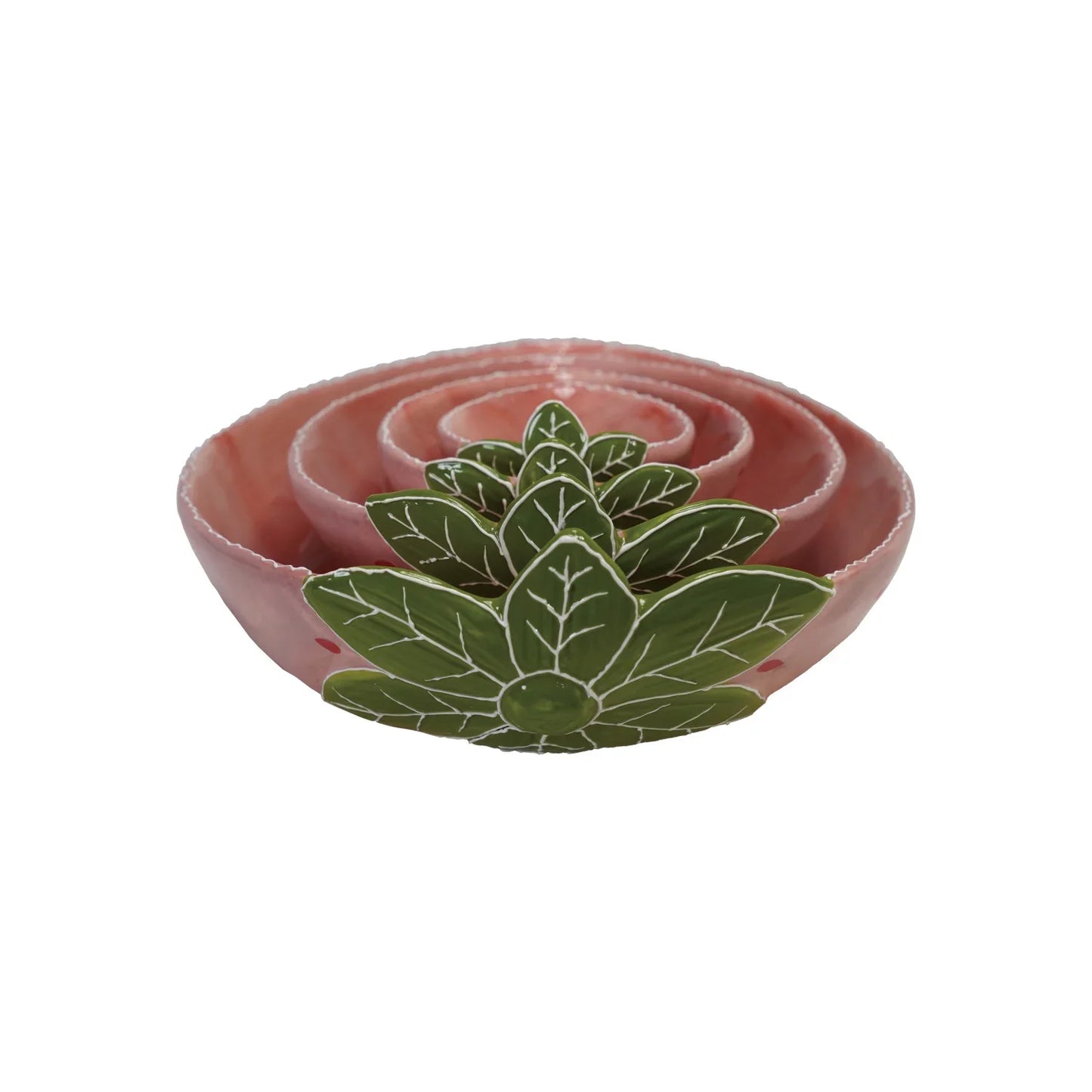 Strawberry Stoneware Nesting Bowls