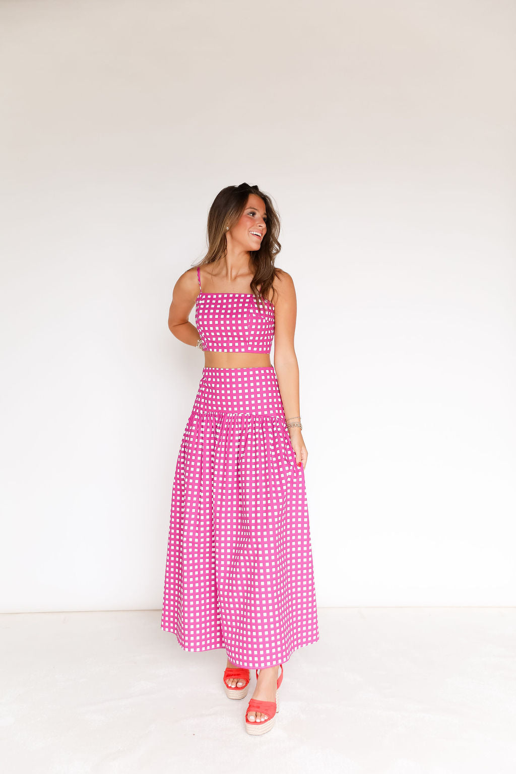 Lola Set - Magenta Check