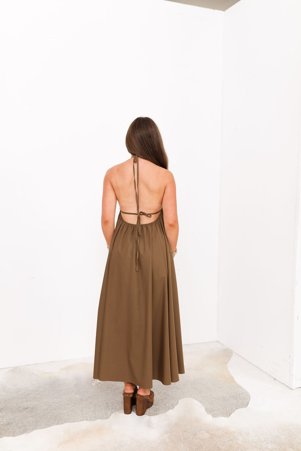 Hollis Halter Dress - Mocha