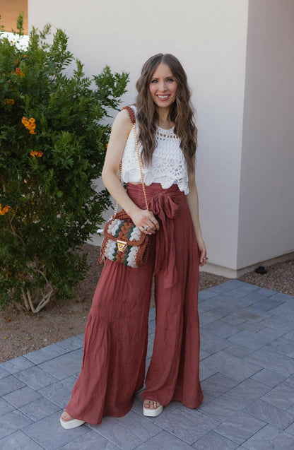 Boho Breeze Tiered Palazzo Pants S-3X