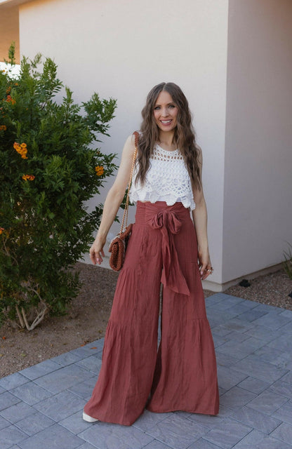 Boho Breeze Tiered Palazzo Pants S-3X