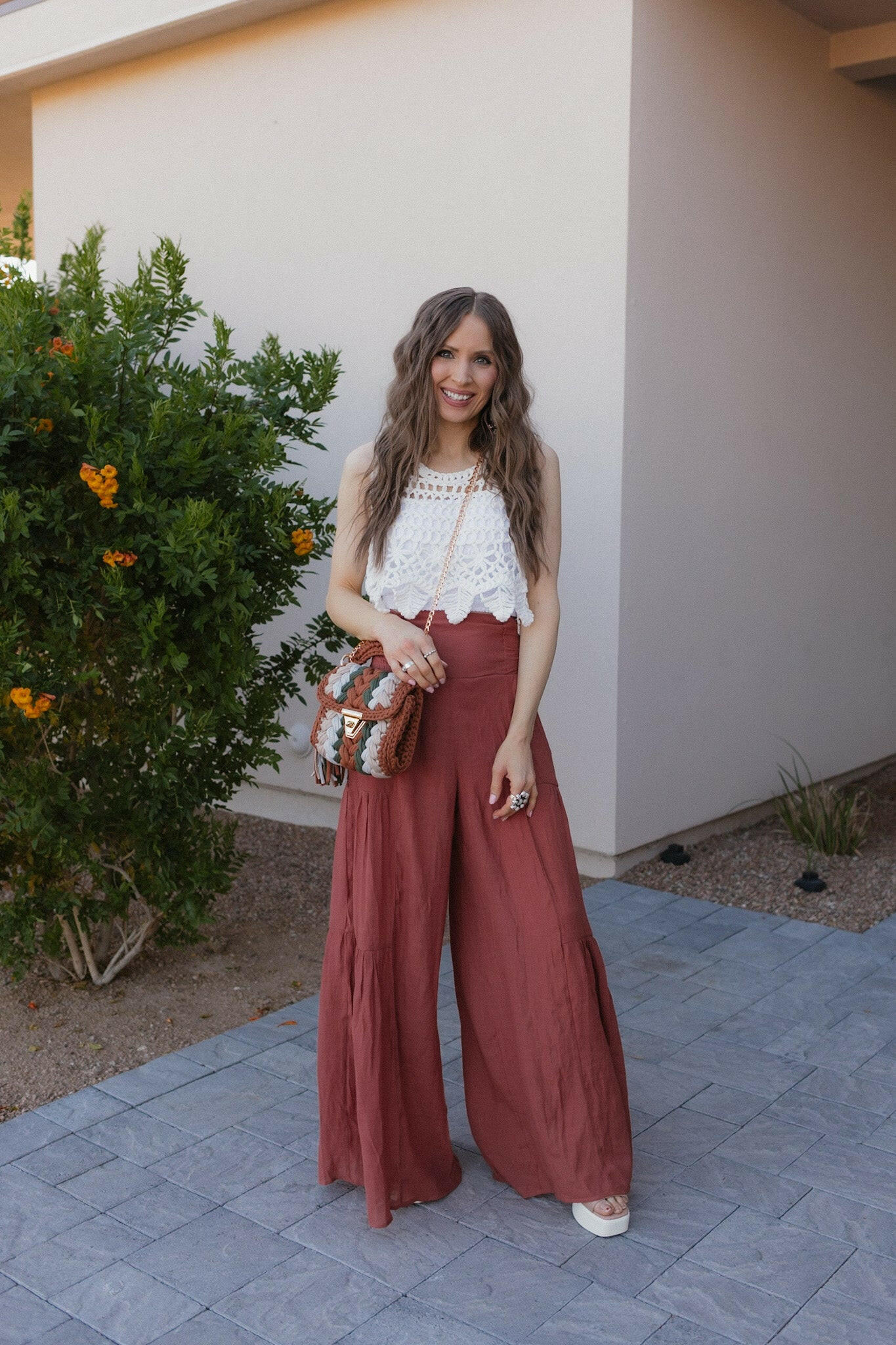 Boho Breeze Tiered Palazzo Pants S-3X