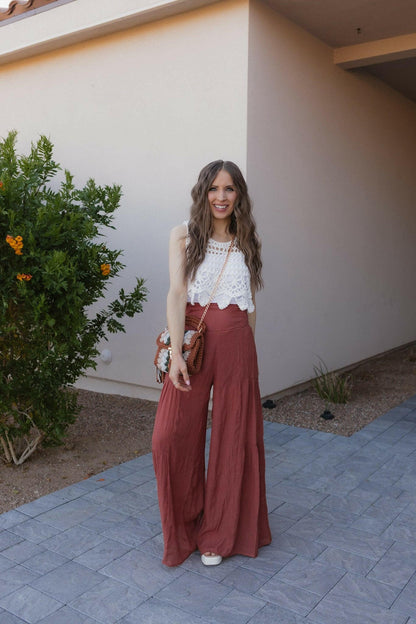 Boho Breeze Tiered Palazzo Pants S-3X