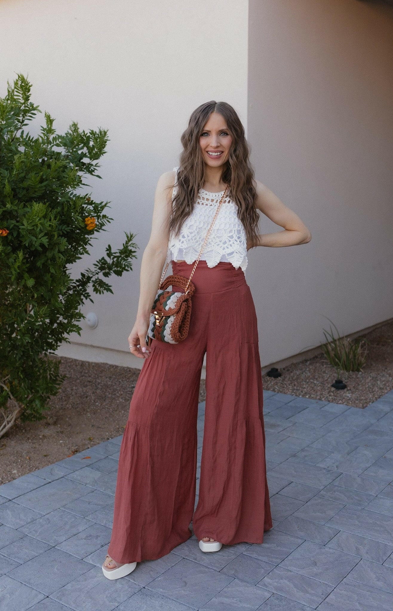 Boho Breeze Tiered Palazzo Pants S-3X