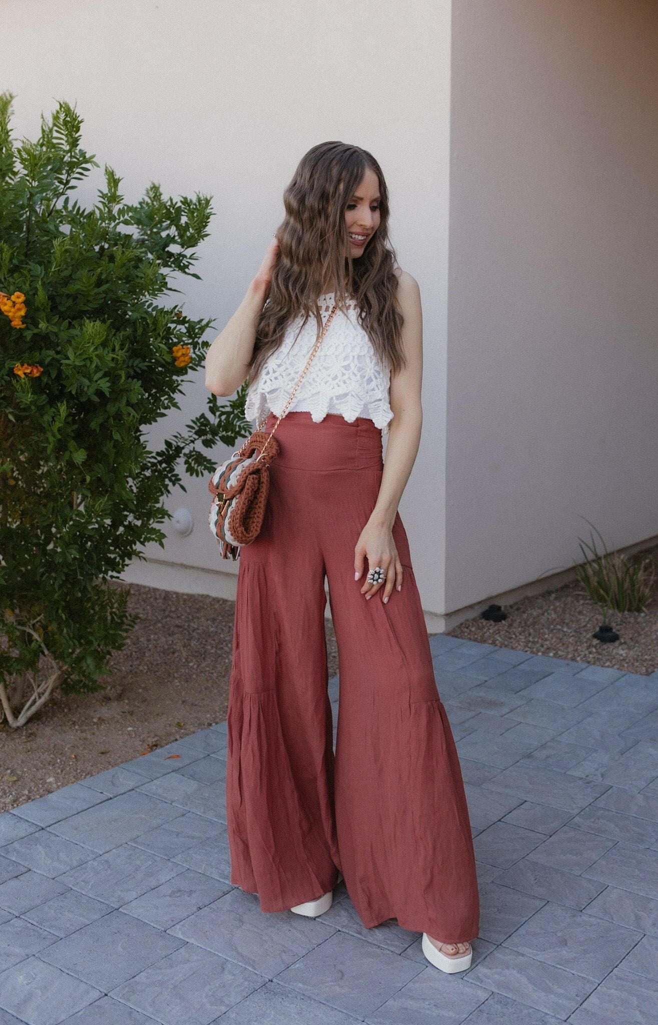 Boho Breeze Tiered Palazzo Pants S-3X