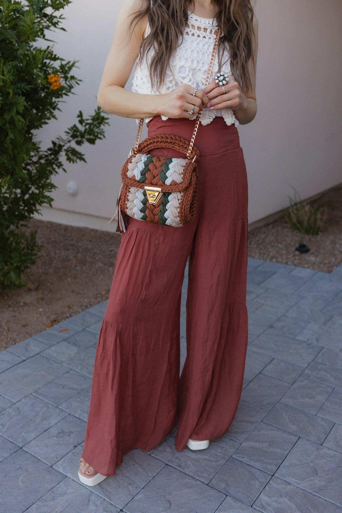 Boho Breeze Tiered Palazzo Pants S-3X