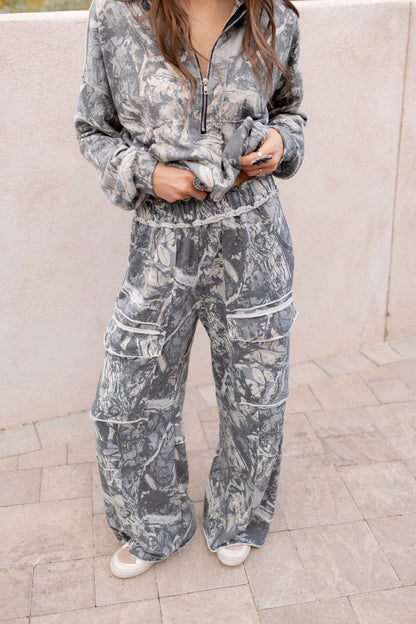 Washed Tree Camo Cargo Pants