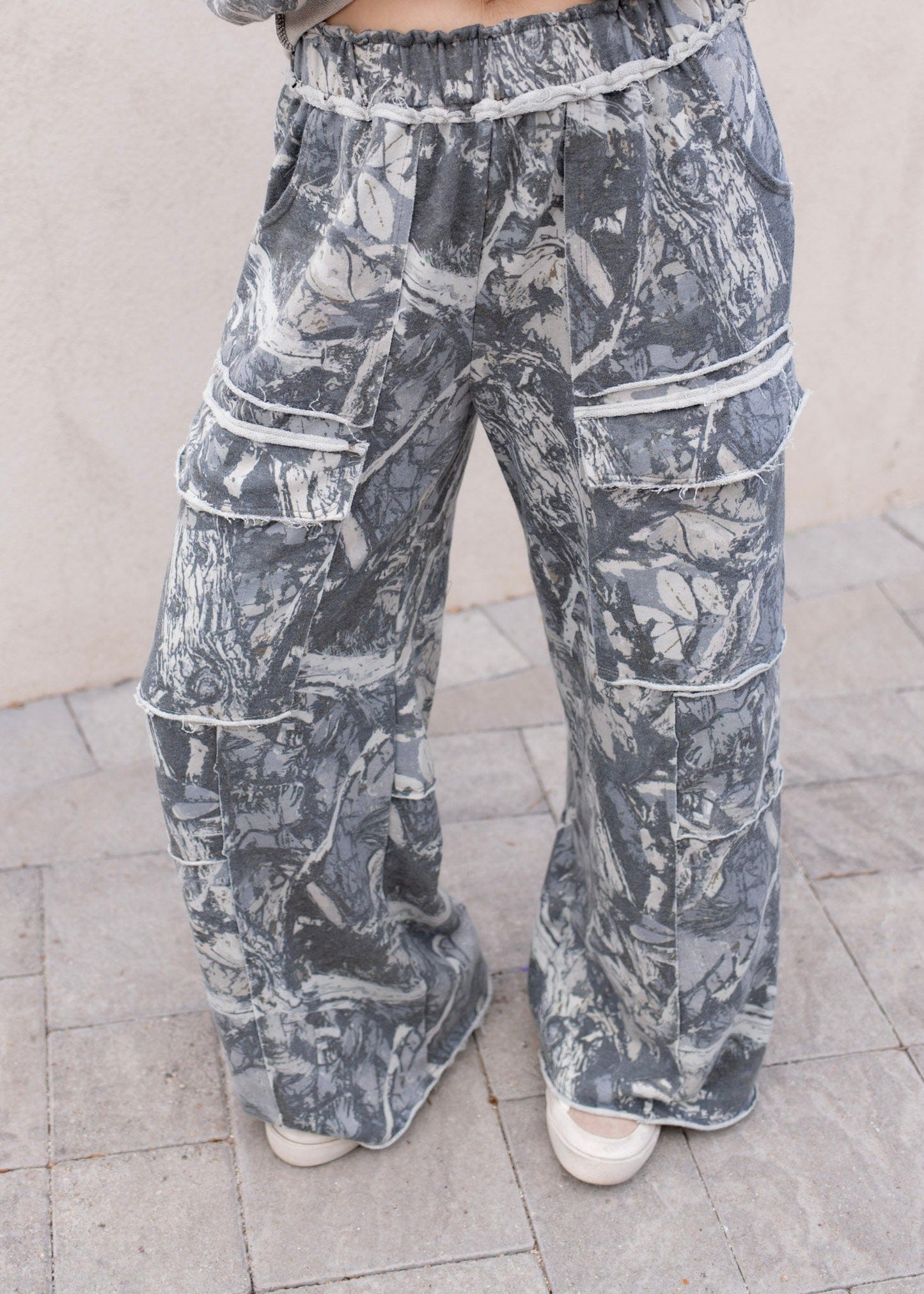 Washed Tree Camo Cargo Pants