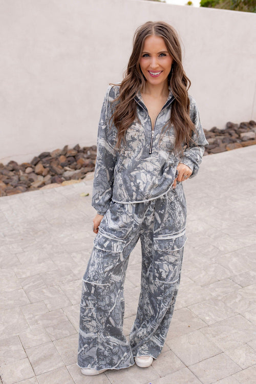 Washed Tree Camo Cargo Pants
