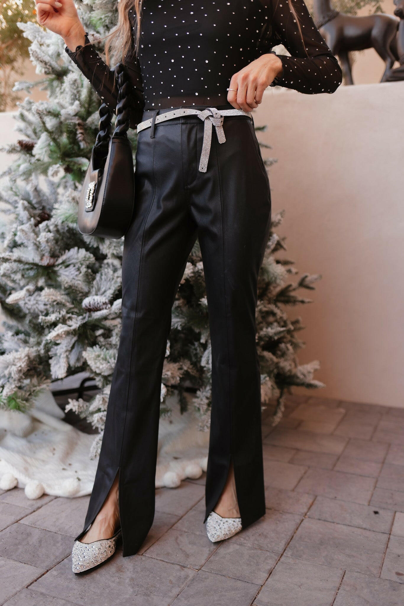 Flare Affair Slit Leg Kancan Pants