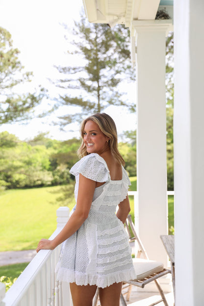 Mae Bell Dress  - Pale Blue