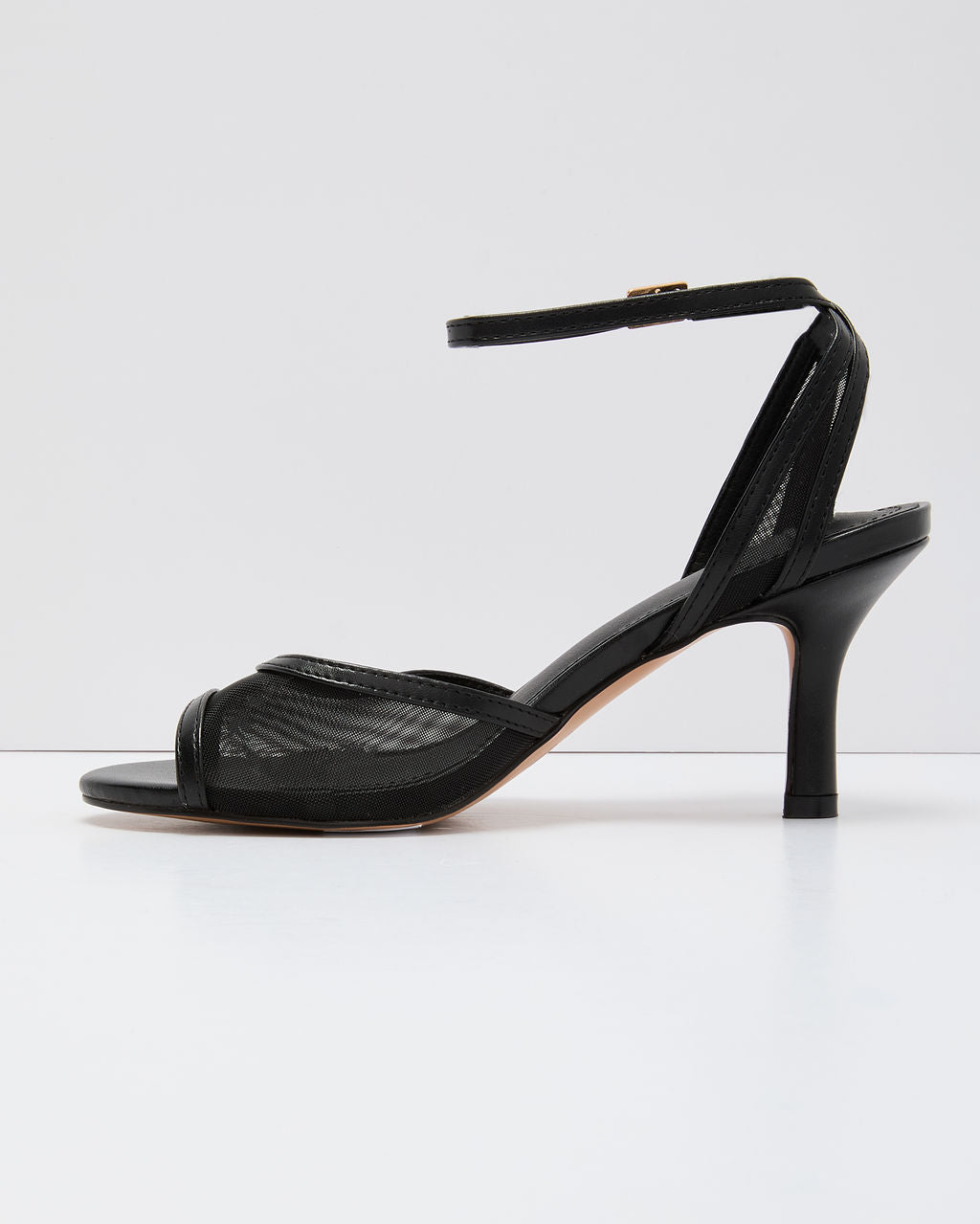 Bare Intention Mesh Panel Heels