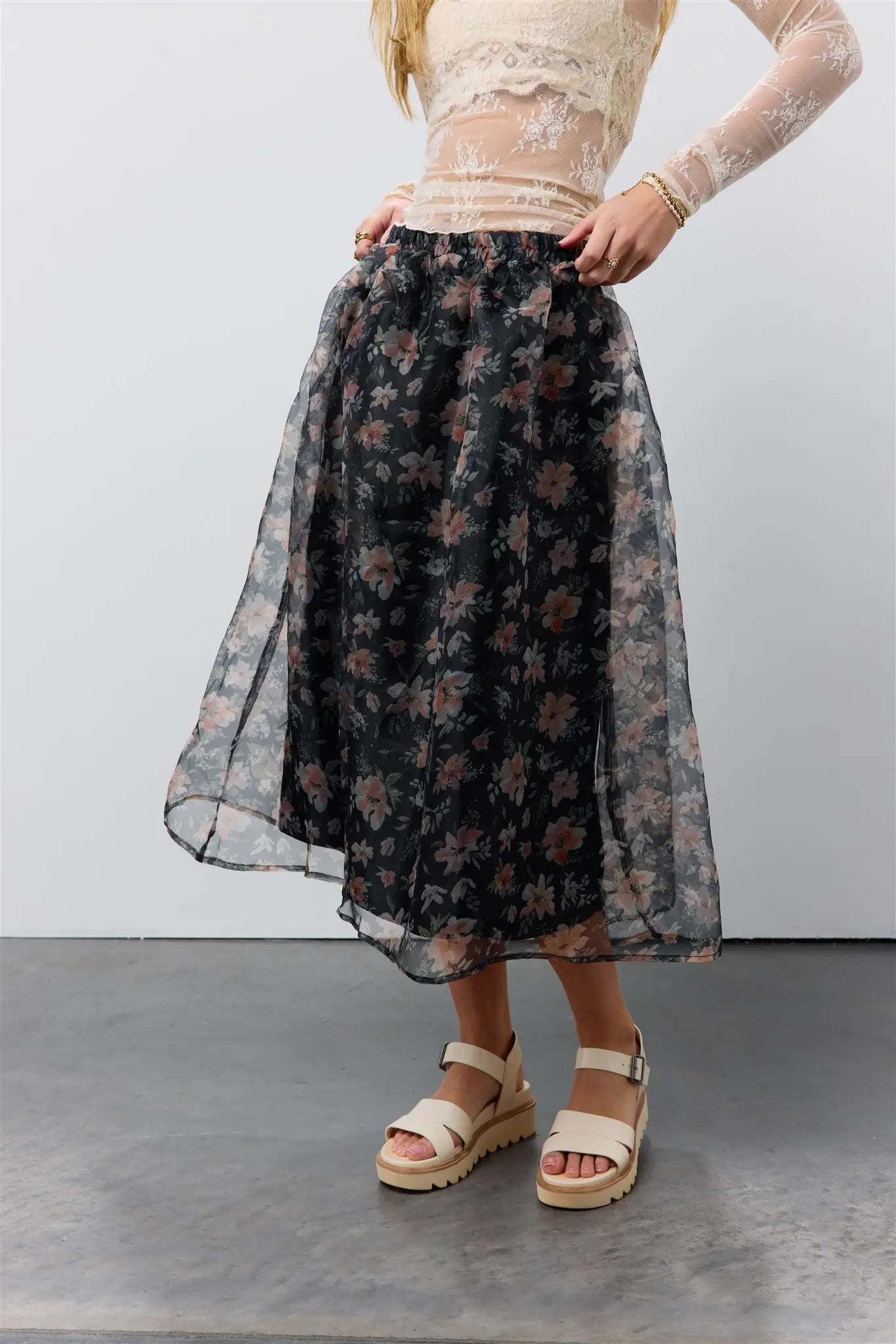Floral Organza Skirt - FINAL SALE