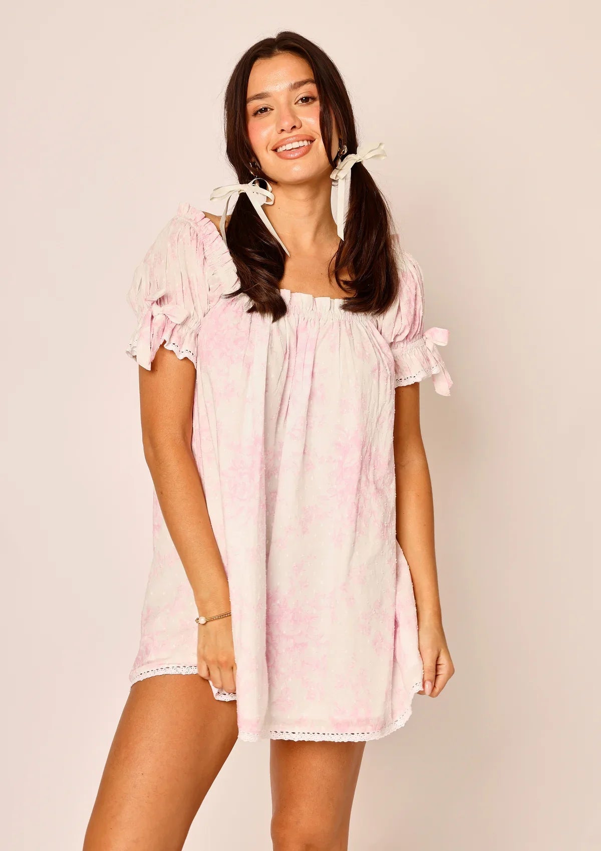 Elsie Nap Top - Pink Rose Blossom