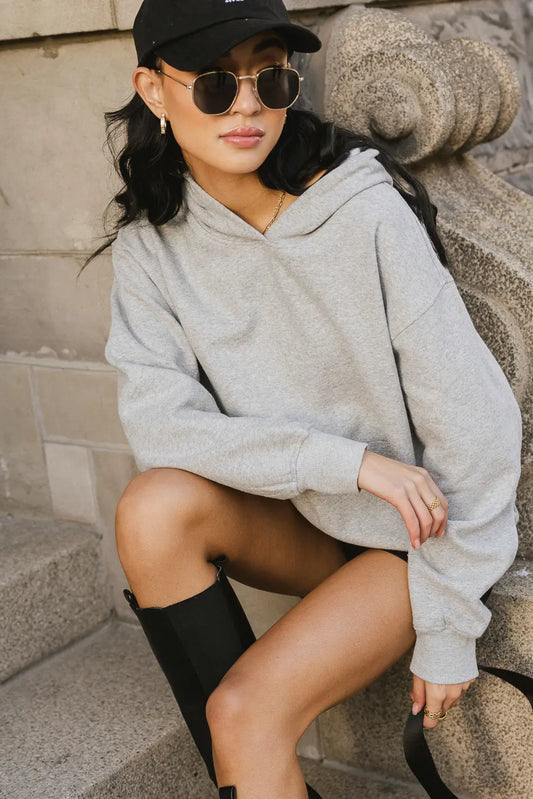 Anahi Hoodie in Grey - FINAL SALE