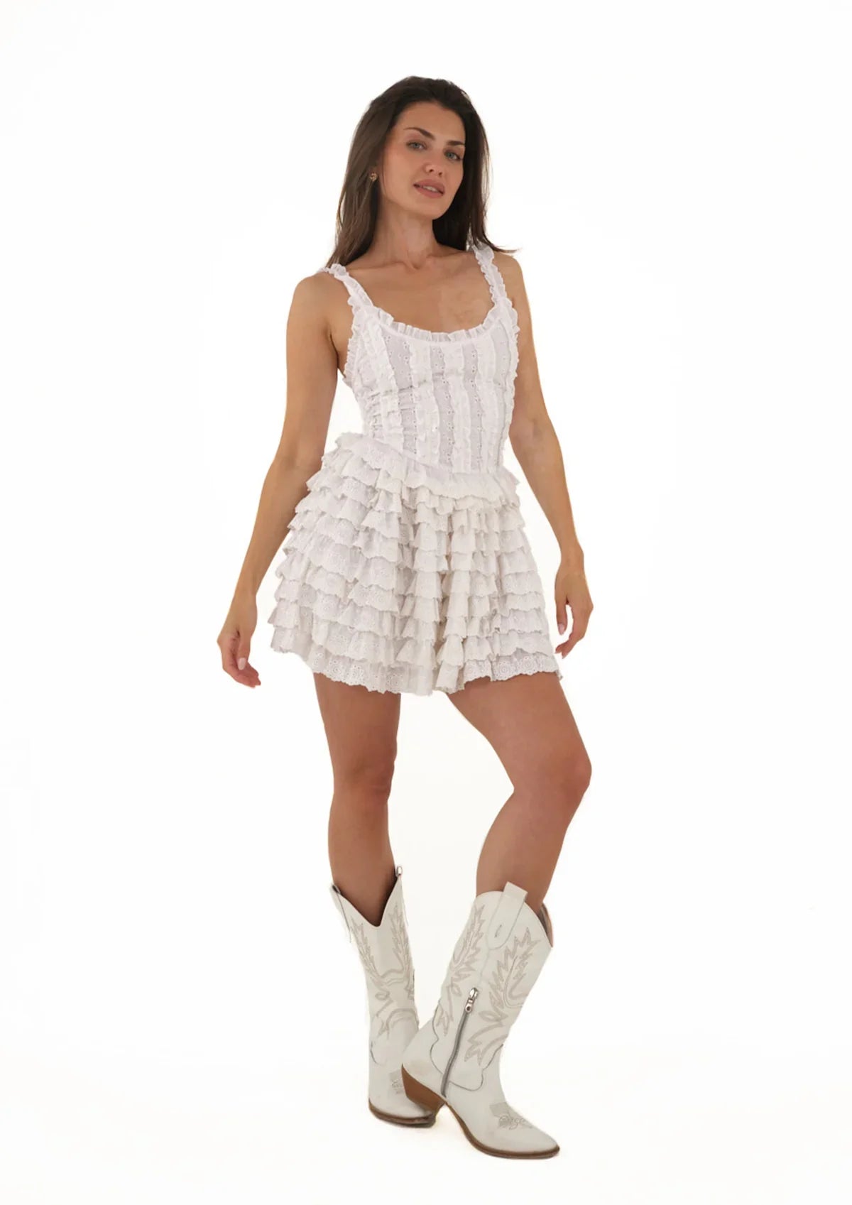 Genny Mini Dress - White
