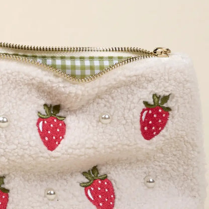 Strawberries Teddy Pouch
