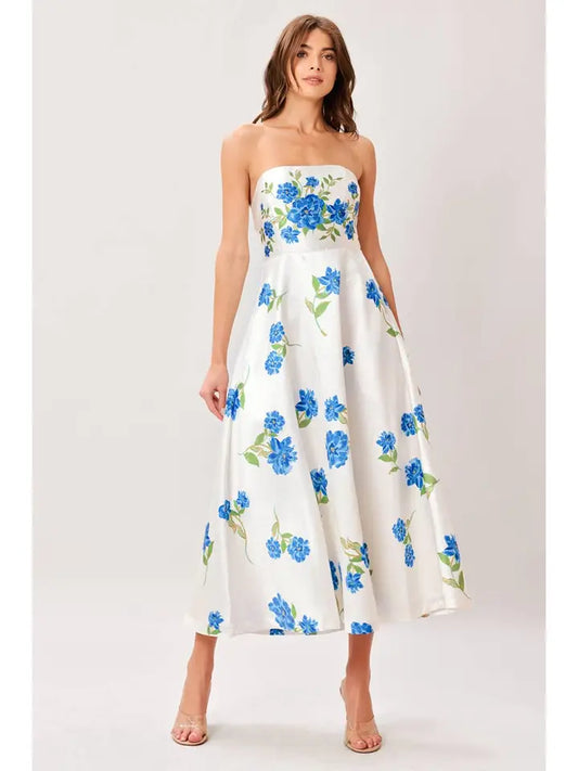Something Blue Midi Dress
