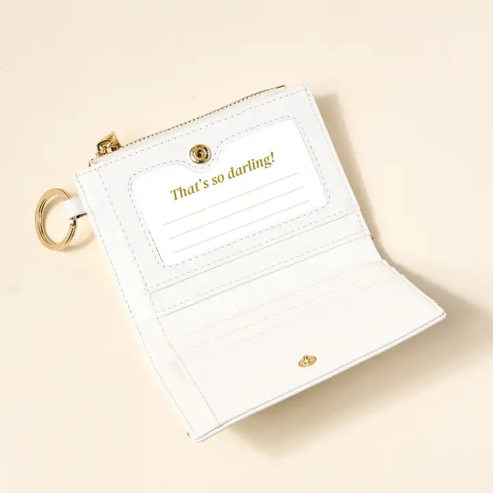 White Luxe Pocket Wallet