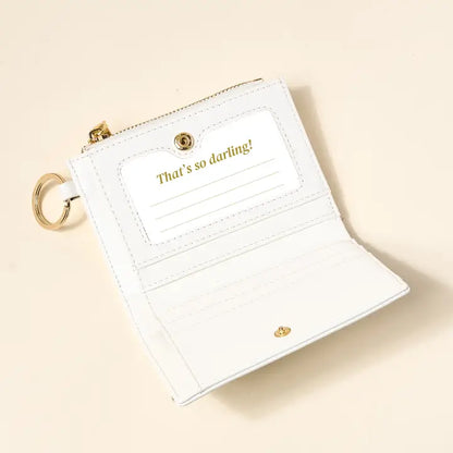 White Luxe Pocket Wallet
